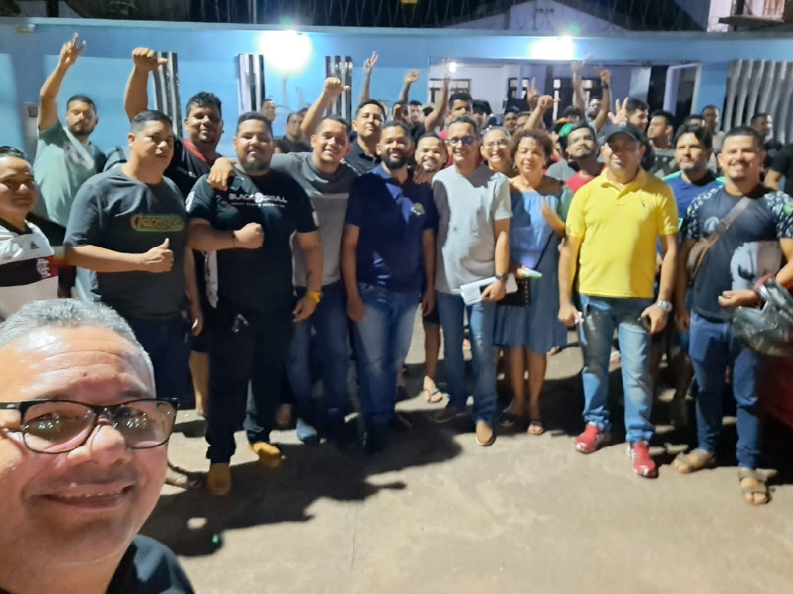 Selfie Presidente da Câmara e motoristas de aplicativo de Santana